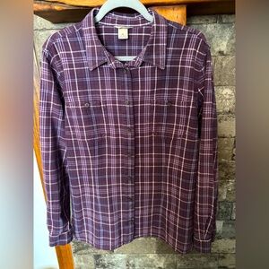 Duluth Trading Company Free-swinging flannel shirt